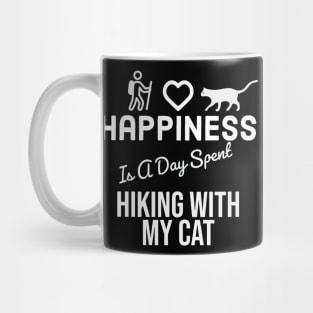 Happiness Is A Day Spent Hiking With My Cat Mug